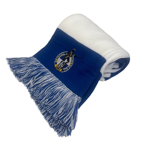 Blue/White Bar Scarf