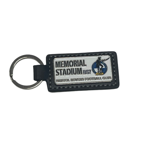 Leather Street Sign Keyring