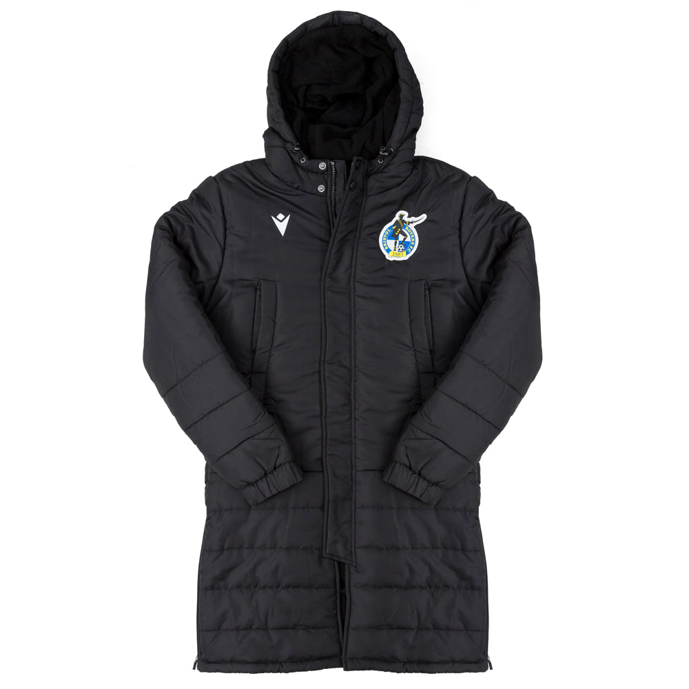 Bristol Rovers FC - Adult 24/25 Long Bench Jacket - Black