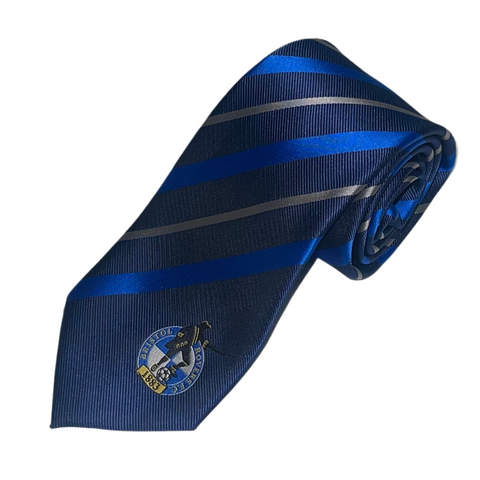 Striped Crest Tie
