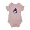 Crest Short Sleeved Baby Grow - Pink