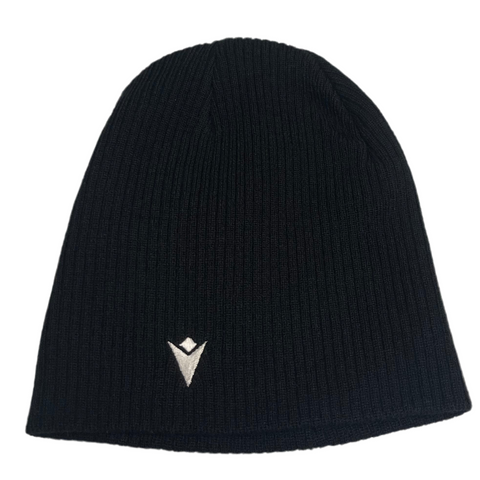 Macron Pink Crest Beanie Hat - Black