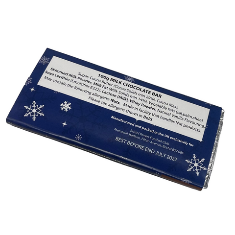 BRFC Christmas 100g Chocolate Bar