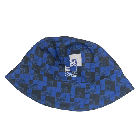 Retro Crest Repeat Bucket Hat