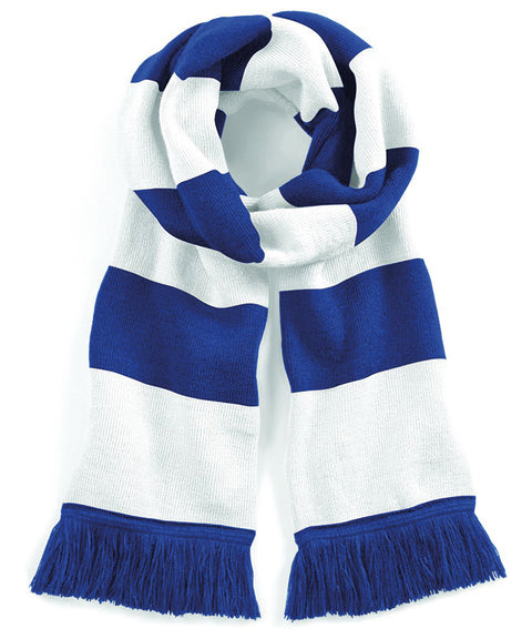 Blue / White Bar Scarf